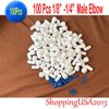 100 Pcs 1/4-1/8" Male Elbow Thread Fitting Connector For Water Filter Under-SinK