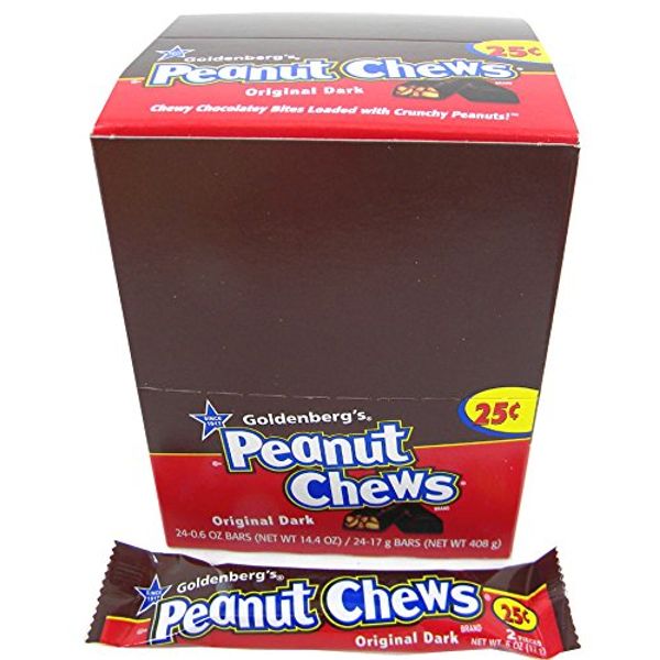 Peanut Chews Original Dark Bar .6oz (Pack of 24)