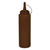 Vogue E624 Brown Squeeze Sauce Bottle, 8 oz.