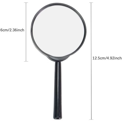 KOMUNJ Pack of 8 Children's Magnifiers, Magnifying Glass Toy, Party Bag Mini Magnifying Glass Pocket Magnifier for Detective, Spy, Secret Agent, Researcher Set