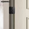 6 Pack Matte Black Door Hinges, 4 X 4 Inch Interior Door Hinges with 5/8" Radius