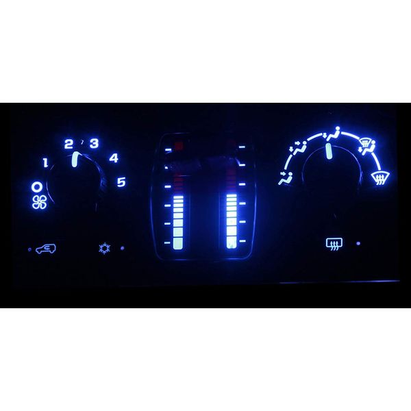 HERCOO Blue LED Lights Bulbs of AC Climate Heater Control Compatible with Chevy 03-06 Silverado Avalanche Tahoe Suburban, 05-09 Trail Blazer, GMC 03-06 Sierra Yukon XL, 05-09 Envoy XL XUV