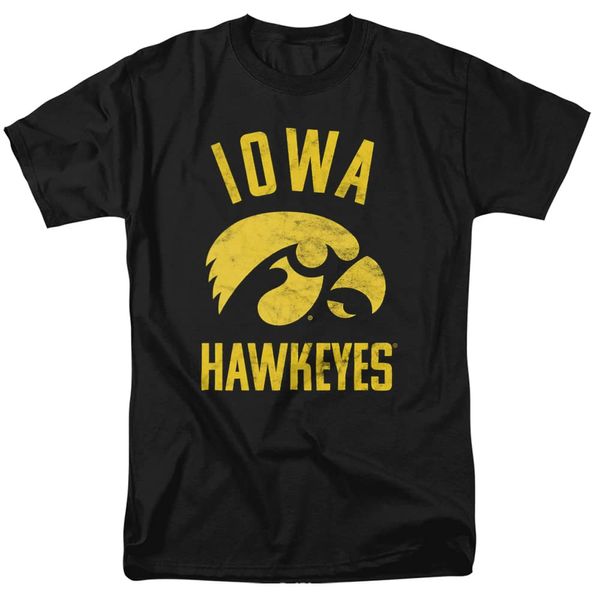 University of Iowa Official Hawkeyes Logo Unisex Adult T-Shirt, Hawkeyes Logo, 2X-Large