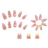 Set of 24 False Nail Square Glitter Small Flower Cute Fairy Nails Nail Tips