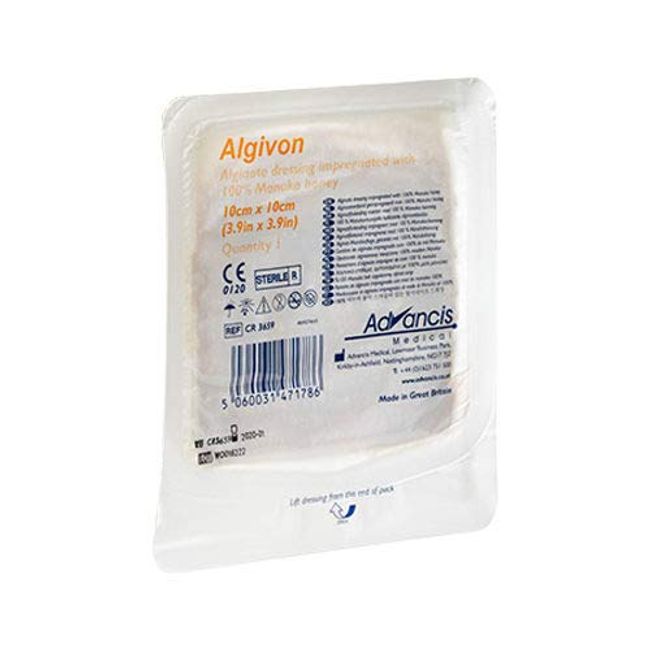 PhytoTreat Algivon Manuka Alginate Bandage - 5 x 5cm - 5 pcs