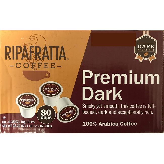 Ripafratta Coffee--Single Serve 80 Ct (Premium Dark)