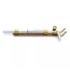 Spring Loaded Gate Drop Bolt, 250mm Length, 5mm Steel, Galvanised Security Latch with Stabilising Brackets