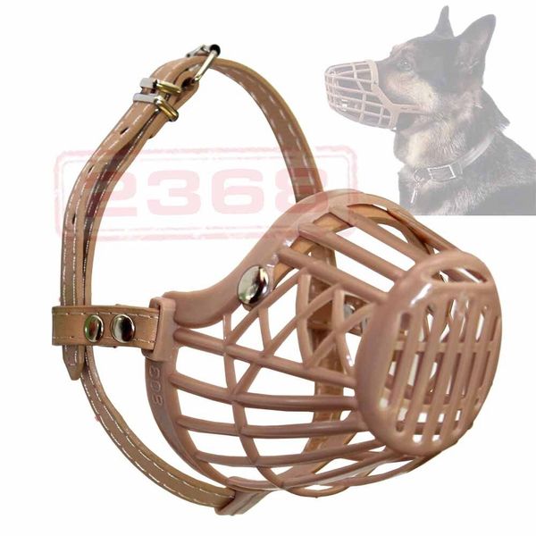 Plastic Pet dog Adjustable Basket  Protection Mask Mouth Cage Large