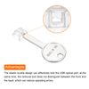sourcing map 12pcs Port Blocker Locking RJ45 Port/Dust PC Blocker with Coded Key,Transparent