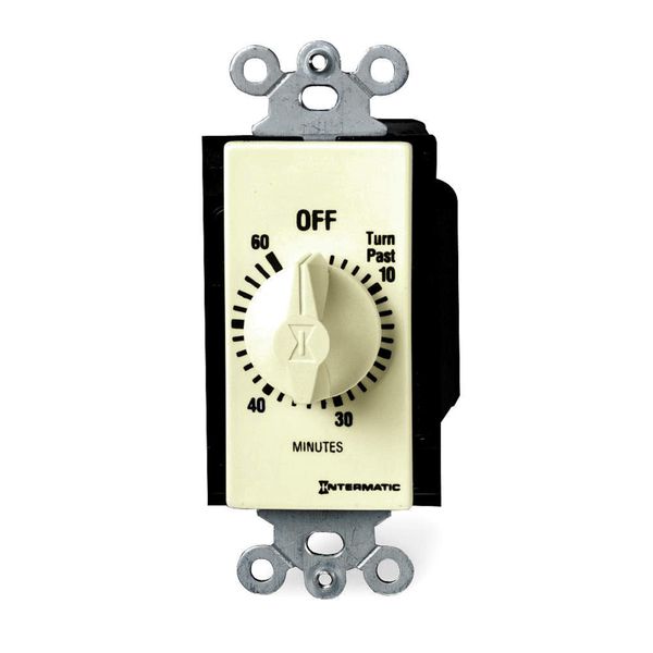 Intermatic Spring-Wound Timer, Ivory, 120/277V AC FD60MC - 1 Each