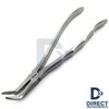 Dental Extraction Forceps Upper Lower Serrated Jaws Long Beak Surgical Pliers