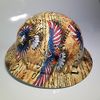 Wet Works Imaging Customized Pyramex Full Brim Trump Constitutional Eagles Hard HAT with Ratcheting Suspension Custom LIDS Crazy Sick Construction PPE