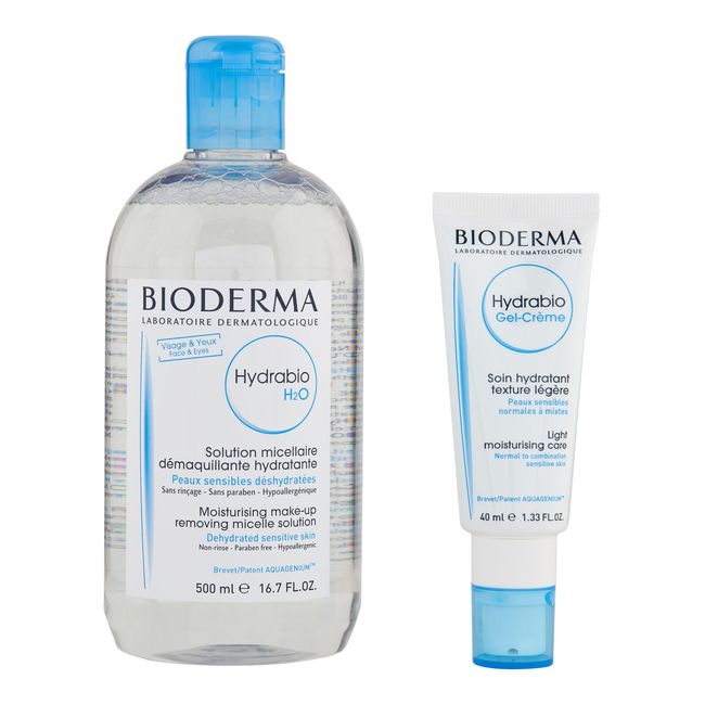 Bioderma Hydrabio H2O 500 ml & Hydrabio Gel Cream 40 ml. Skin Care System