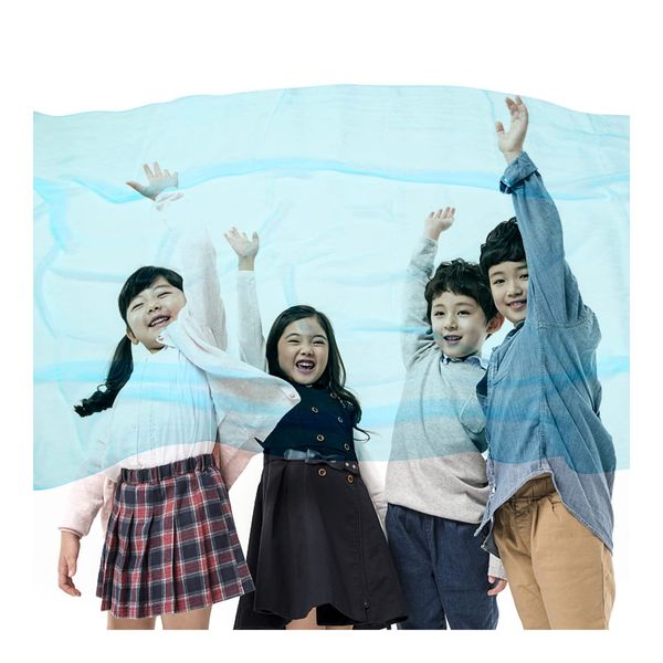 SENUN Litomic Scarf, Chiffon Scarf, 59.1 x 90.1 inches (150 x 230 cm), Indoor Play, Dance, Rhythm, Colorful, Magic Trick, Elderly, Ritomic Dance Scarf, Sports Festival, Nursery, Kindergarten, Music Therapy, Educational Play, Play, blue (pale)