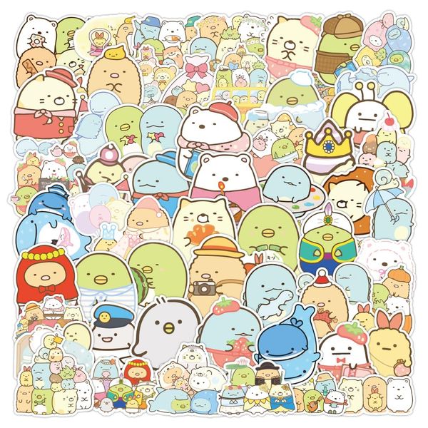 100 Sheets for Sumikko Gurashi Sticker Set, Cute for Sumikko Gurashi Stickers, Stylish, Cute Sticker Stickers, DIY Diary, Suitcase, Snowboard, Suitcase, Guitar, Car, Bicycle, Water Bottle, Skateboard,