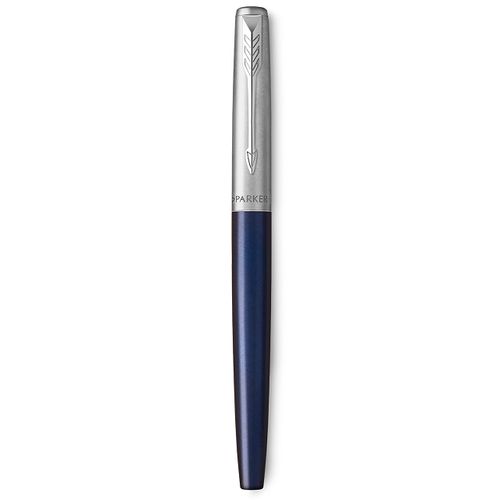 Parker Jotter Fountain Pen, Royal Blue, Medium Nib with Blue Ink, Gift Box