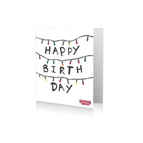 Danilo Promotions Happy Birthday Card, Stranger Things Birthday Card, Birthday Card Stranger Things, Happy Birthday Card, Multi, 7 x 6