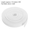 sourcing map Expandable Sleeving,1-inch 25ft Cable Sleeve, White