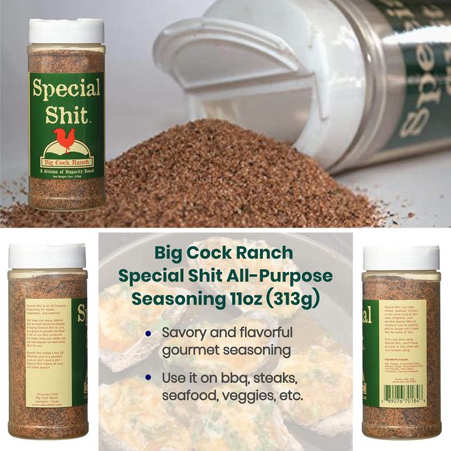 Shit Seasoning for Meat and Food (Pack of 3) (Chicken Shit 12oz)