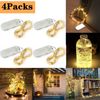 4 Pack 6.6ft 20 LEDs Battery Operated Mini LED Copper Wire String Fairy Lights