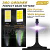 9006 LED Headlight Bulbs HB4 CSP Chips Conversion Kit Adjustable Beam 6000K