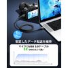 toocki USB-C to MICRO-B USB Cable, 0.5M Black, 2-Pack USB3.0