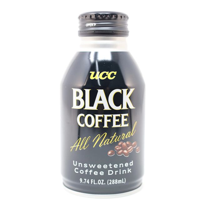 UCC Black Coffee All Natural Unsweetened Coffee Drink (4- 9.7oz can)
