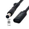 Cablecc Type C USB-C Female Input, DC 7.4 * 5.0mm Laptop 18-20V Power PD Charging Cable
