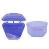 Retainer Case,ANGGREK Trapezoid Retainer Case Travel Portable Denture Mouth Guard Storage Box for Home Office(Purple)