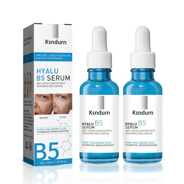 Hyalu B5 Serum, Ksndurn La Roche Posay Hyalu B5 Serum 2 Stück - Reduziert Feine Linien, Spendet Feuchtigkeit und Hellt die Haut auf