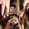 Professional Hair Cutting Shears Set,6 Inch Barber Hair Cutting Scissors Kit,Hairdressing Thinning Shears for Hair Cutting,Sharp Blades Haircut Scissors Kit for Women/Men/Kids (Rainbow) (Rainbow)