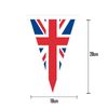 Union Jack Triangle Flag King's Coronation Party Bunting - 10m