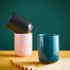 Gaolinci 2 Pcs Simple Solid Color Ceramic Mouthwash Cups, Bathroom Brushing Cup, 8 Oz