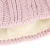 Neverless Women's Knitted Beanie, Fur, Pom Pom, for Winter -