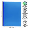 A4 Assorted Colours Clip Bar File, Plastic Project Folder Document Classification with 50 Sheets Capacity and Sliding Bar Ideal for Presentations & Projects Home/Office/School (30)