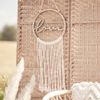 Love Wooden Hula Hoop with Macrame