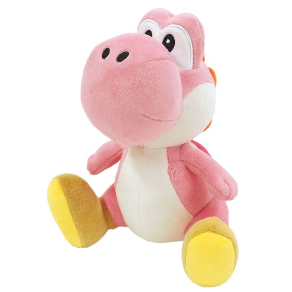 San-ei Boeki AC46 Super Mario All Star Collection Pink Yoshi Plush Toy, S, Size W 5.3 x D 6.1 x H 7.9 inches (13.5 x 15.5 x 20 cm)