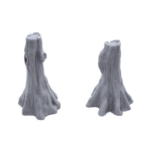 EnderToys Swamp Tree Trunks & Logs, 3D Printed Tabletop RPG Scenery and Wargame Terrain for 28mm Miniatures