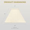 Royal Designs Square Sharp Corner Basic Lamp Shade, Linen Beige, 6 x 18 x 13