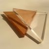 (100) 1"x1/4" THICK TRIANGLES Equilateral Clear Acrylic Shape Plexiglas Plastic 