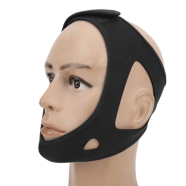 Anti Snoring Chin Strap, Snoring Solution Effective Anti Snore Device for Sleep, Triangular Anti Snore Belt Jaw Bandage with Breathable Hole, Sleep Chin Strap for Men Women(#3)