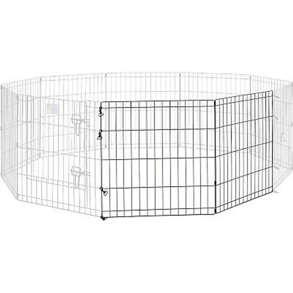 Universal Pet Playpen 2-Panel Extension Kit | Fits Metal 24-Inch Dog Pens | Kit