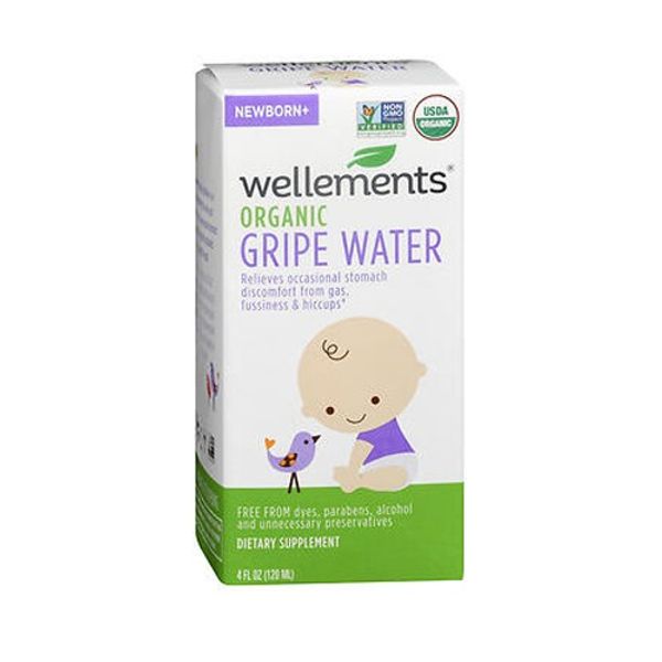 Wellements Childrens Gripe Water For Colic 4 oz