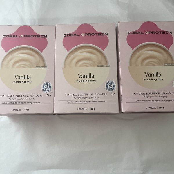 3 boxes Ideal Protein Vanilla Pudding mix mix BB 01/31/25 FREE SHIP