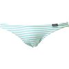 Crane Men's Micro Bikini, Bordered, Super Low Rise, Made in Japan, mint