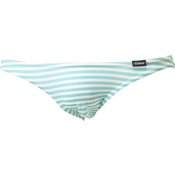 Crane Men's Micro Bikini, Bordered, Super Low Rise, Made in Japan, mint