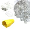GSPOWER LAN Cable Connector DIY Cat6 with Load Bar Yellow 50pcs