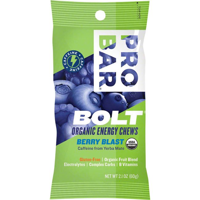 ProBar Bolt Chews: Berry Blast, Box of 12 Gluten Free Vegan Energy Chew