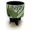 Personalized Soccer Black Beach Spiker Drink Holder