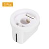 uxcell 5Pcs 6.4mm Shaft Hole Guitar Ampere Effect Pedal Knobs Pointer Control Knobs with Set Screw Porcelain White